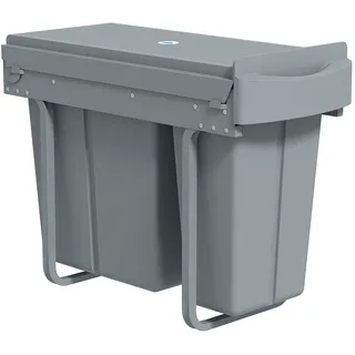 Homcom Einbaumülleimer 30 l Grau