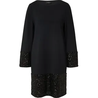 s.Oliver Kleid Langarm Pailletten Schwarz 36