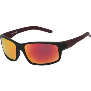 BEZLIT Damen Herren Polarisierte Sport Designer Sonnen Brille 30504 Vollrand Gummiert Schwarz Rot - Einheitsgröße