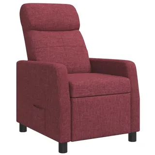 vidaXL Liegesessel Weinrot Polyester 70 x 90 x 80 cm Rot mit Rollen