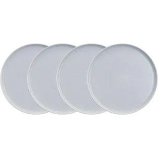 BUTLERS Teller Ø27cm 4er Teller Set CASA NOVA Steinzeug Geschirr | Speiseteller Dinnerteller Essteller Deko-Teller | Skandi-Design reaktive Glasur | Mikrowellen- & spülmaschinenfest