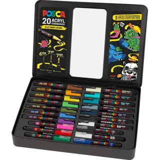 Mitsubishi POSCA Marker UNI Etui Graffiti 20 St.