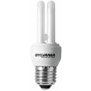 Sylvania 7W E27 Energiesparlampe Fast Start, extrem klein, 37x108mm