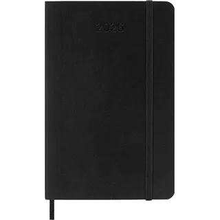 Moleskine Tageskalender 2026 12M P, schwarz
