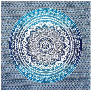 Wiladu Mandala Wandteppich blau  XXL