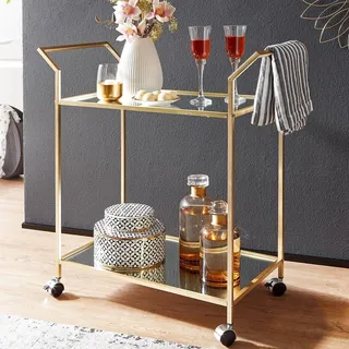 Servierwagen Elegantes Design - Goldfarben - Gold