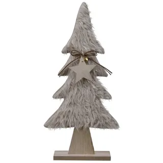 Kaemingk Dekobaum Weihnachtsbaum Christbaum Tannenbaum Dekoration Holz beige H 44 cm