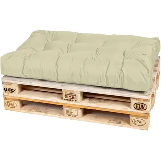 TexDeko Palettenkissen 120 x 80 x 18 cm beige 1 St.