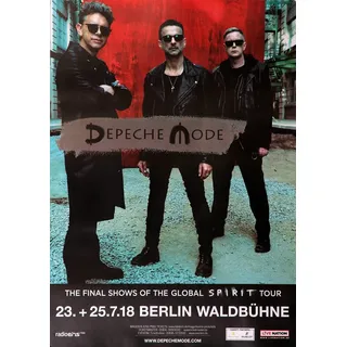 TheConcertPoster Depeche Mode - The Final Show, Berlin 2018 » Konzertplakat/Premium Poster | Live Konzert Veranstaltung | DIN A1 «
