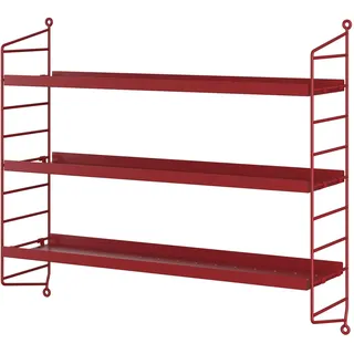 String Pocket Wandregal Metall Oxtorgs-rot