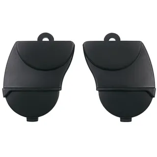 Easywalker Höhenadapter +8 cm – AUSSCHLIESSLICH für Harvey5 Kinderwagen (Nicht für Harvey1 oder Harvey3) – einfach klickbar, abnehmbar – Schwarz, 1 Paar (Links + Rechts)