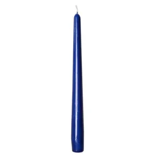 Mank GmbH Gastro Spitzkerzen Kerzen Gastronomie Leuchterkerzen Halterkerzen Lange Kerzen Deko Kerzen Ø 22 mm x 240 mm 50 Stück Brenndauer ca. 7 Std. (Blau)