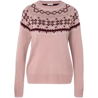 Tchibo - Norweger-Strickpullover - Damen - Gr. L - weiß/jacquard