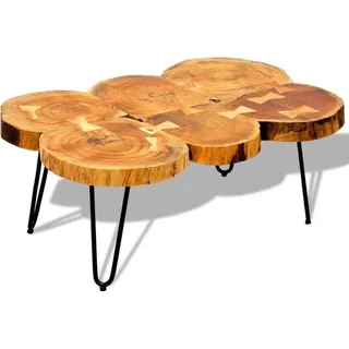 Maison Exclusive - Couchtisch 35 cm 6 Baumscheiben Massivholz Akazie - Braun
