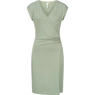 Ragwear Etuikleid Crupi figurbetontes Sommerkleid mit Raffung an der Taille grau XXL (44)