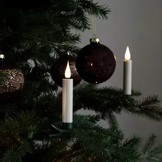 Konstsmide LED-Weihnachtsbaumkerzen, weiß - weiss