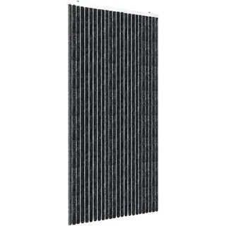 Defactoshop Insektenschutz-Vorhang Flauschvorhang Türvorhang 100x200cm Chenille Fliegenschutz schwarz, BxH: 100x200 cm schwarz 100 cm