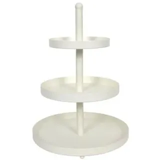 Cookinglife Etagere 3-stöckig | Metall Weiß | ø 20, 25 & 30 cm | Servierständer für Cupcakes, Kuchen, Snacks & Obst | Platzsparend & abnehmbar | Ideal für Brunch, Buffet & Party
