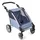 Puppen-Zwillingsbuggy Puppen-Trailer Roadster blau
