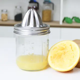 Hand Juicer Glas Deckel, Hand Zitruspresse Und Jar, Zitronenpresse Edelstahls, Squeezer Entsafter Deckel, Masons Jar Edelstahl Entsafter Deckel, Manuelle Saftpressmaschine Deckel