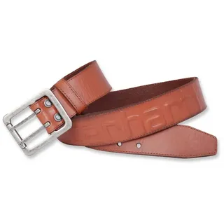 Carhartt Ledergürtel Logo Belt Geschliffenes Leder braun 44