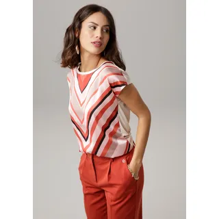 LAURA SCOTT Shirtbluse gemustert/beige 48