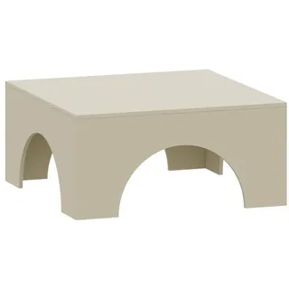 [en.casa] Vivatka Sandfarben Holz 80 x 80 x 37 cm