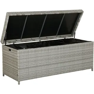 Beliani Auflagenbox 158 x 63 x 66 cm 1-tlg. grau