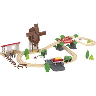 Playtive Holz Eisenbahn-Set (Countryside)