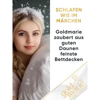Goldmarie MARIE Sommerbettdecke ''LEICHT'' in Weiß | Gr.: 135 x 200 cm