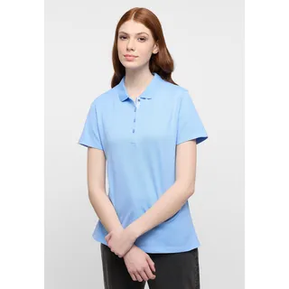 Poloshirt ETERNA "REGULAR FIT" Gr. 36, blau (hellblau) Damen Shirts Jersey