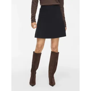 VILA Strickrock Damen Mini Schwarz 40