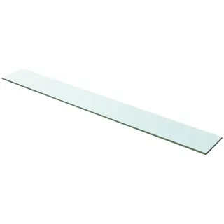 Kavolet 100x12 cm Glasboden Glasscheibe Glasplatte Glasregal Transparent Regalboden Glas Einlegeboden Glasablage für Badezimmer Wandregal Badablage 8 mm stärke