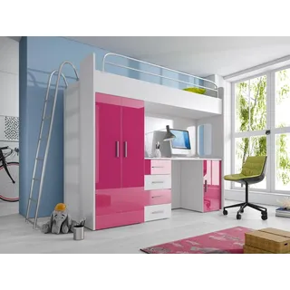aea Etagenbett 90 x 200 cm Ahorn massiv natur