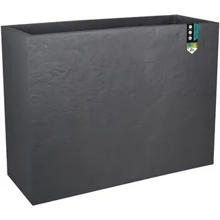 Eda - Loft XL Volcania 63 l - Dekor Steinoptik - doppelwandig - Wasserauffangzone - 99 x 29 x 78 cm