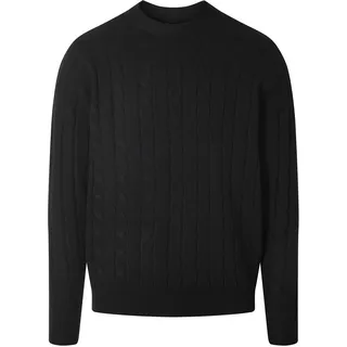 esmara Men Herren Grobstrickpullover (Schwarz, XXL (60/62))