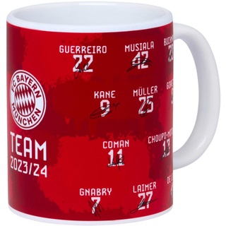 FC Bayern München Tasse Signature 2023-24, Rot