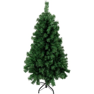 Lilyeriy Weihnachtsbaum Künstlich Innen Weihnachtsdeko mit klappbarem Metallständer PVC Künstlicher Weihnachtsbaum (150CM H)