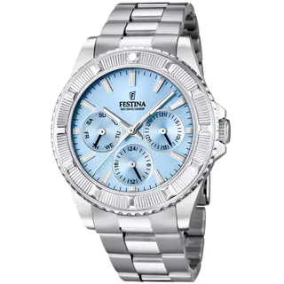 Festina Damenuhr Analog aus Edelstahl 316l Silberfarben