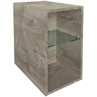 Unterschrank FACKELMANN "Oxford" Schränke Gr. B/H/T: 30 cm x 50,9 cm x 48,7 cm, braun (nature oak) Bad-Unterschränke Badmöbelserien Badmöbel
