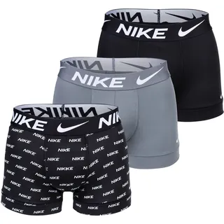 Nike Dri-FIT Micro Trunk Boxershorts Schwarz/Grau S 3er Pack