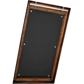 Home-Vision Verdunkelungsrollo für Velux Dachfenster (Schwarz S08-96cm x 115cm) Thermorollo ohne Bohren mit Saugnäpfen lichtundurchlässiges Dachfensterrollo Hitzeschutz & Verdunklung