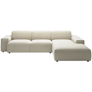 Pure Home Lifestyle Ecksofa 9125, Natur, Kunststoff, 4-Sitzer, Ottomane rechts, L-Form, 300x189 cm, Goldenes M, Made in EU, Oeko-Tex® Standard 100, DGM-Emissionslabel, seitenverkehrt erhältlich, Hocker erhältlich, Wohnzimmer, Sofas & Couches, Wohnlandschaften, Ecksofas