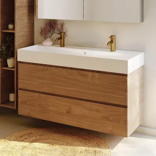 Riho Spring-Up Rise Schrank mit Doppelwaschtisch, 2 Auszüge, F001515D06,