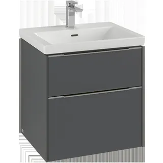 Villeroy & Boch Subway 3.0 Waschbeckenunterschrank, 2 Auszüge, 572x576x478mm, C57800AF, Farbe: Front/Korpus: Soft Green,