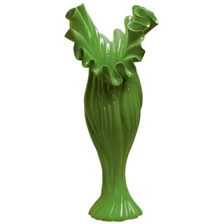 Casa Padrino Designer Blumenvase Grün B. 24 cm Höhe 60 cm - Dekovase
