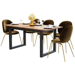 Newfurn Esstisch 120-160 cm beige
