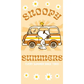 SNOOPY Badetuch 70 x 140 cm Gelb