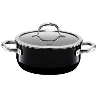 Silit Silargan® Passion Bratentopf mit Deckel, 20 cm, Black