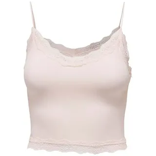 ONLY Spitzentop ONLVICKY LACE SEAMLESS CROPPED TOP rosa XS